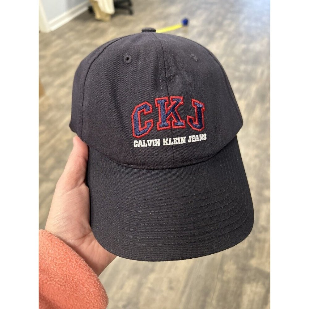 Vintage Calvin Klein‎ Jeans CKJ Snapback Hat/ Cap Adjustable OSFA